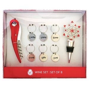 Wild Eye Designs Wine Bottle Opener Gift Set 8-Piece NEW NIB